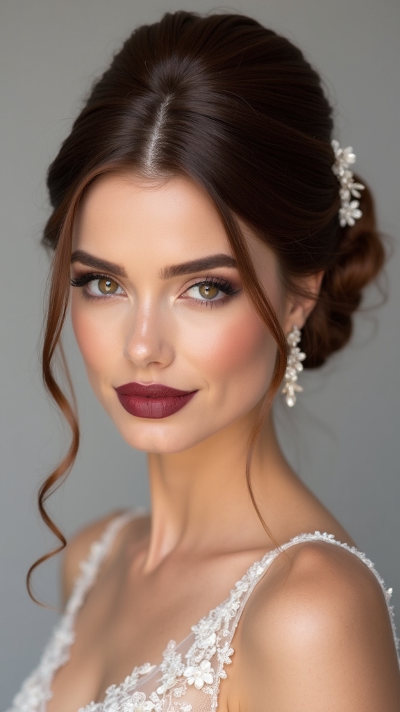 double band sectioned high bun