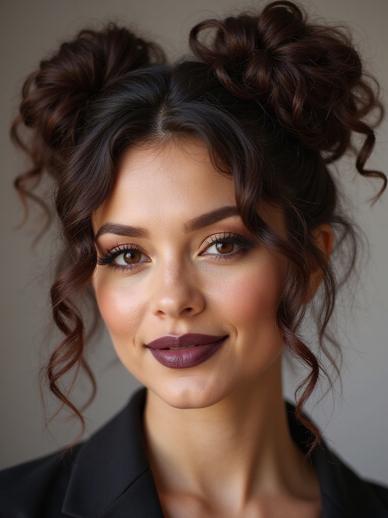 double textured secure buns