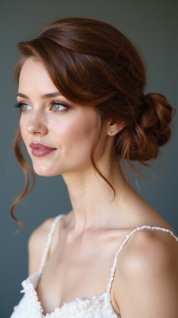 effortless low bun with hiddenpins