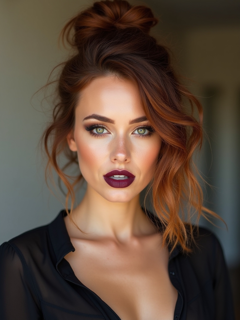 effortless textured messy topknot