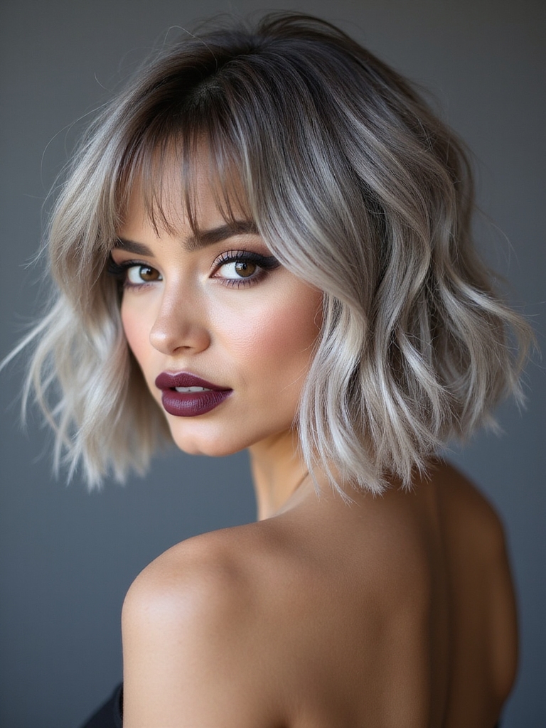 face framing sharp winter cut