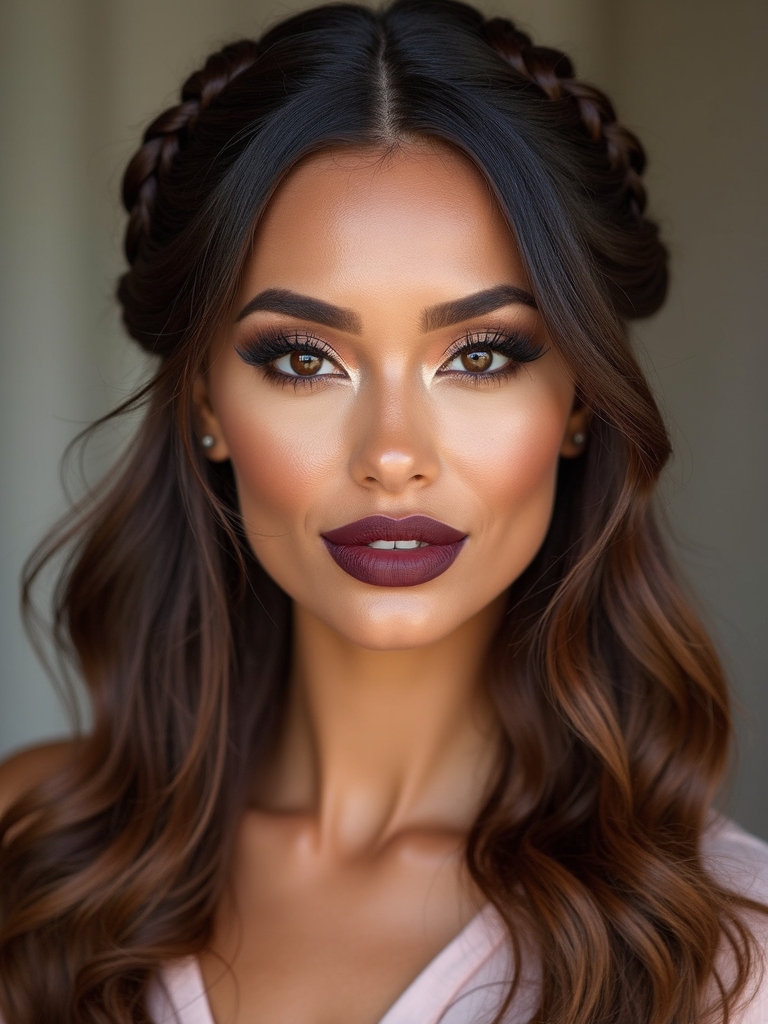 feathered babybraids with curls