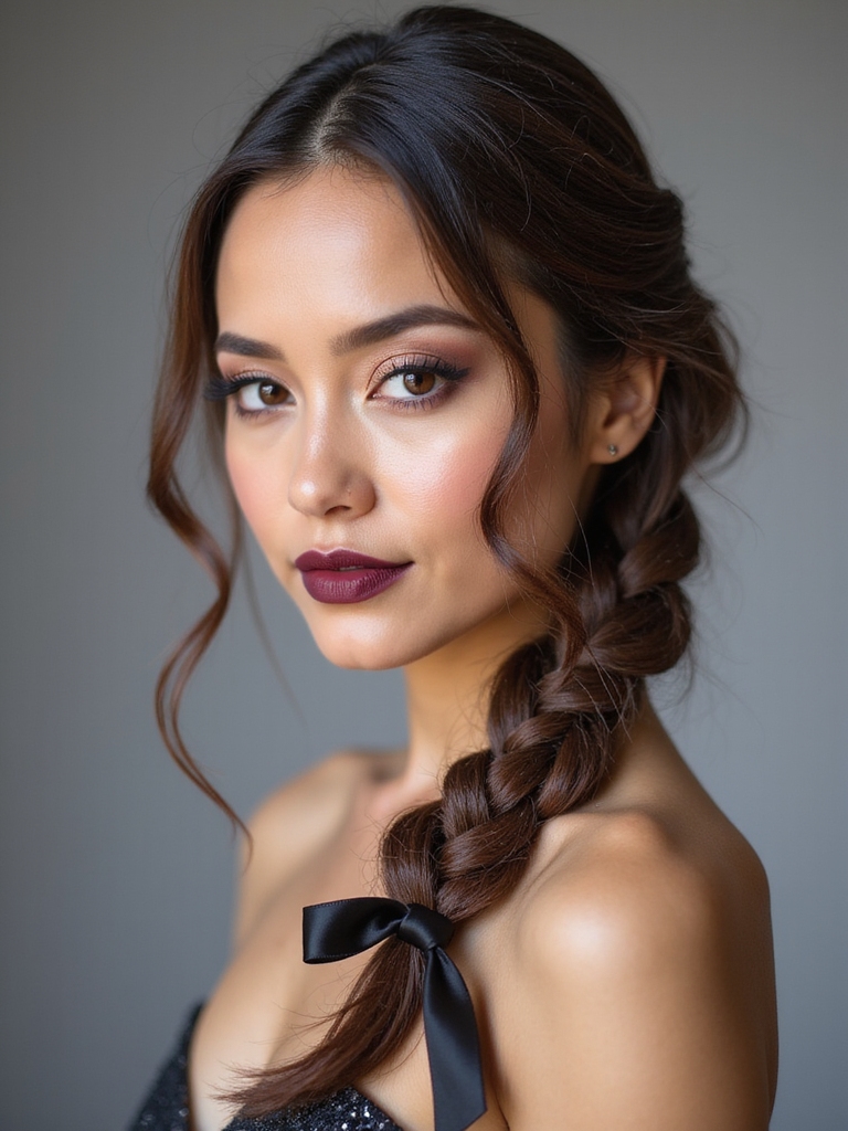 frosted low slung dutch braid