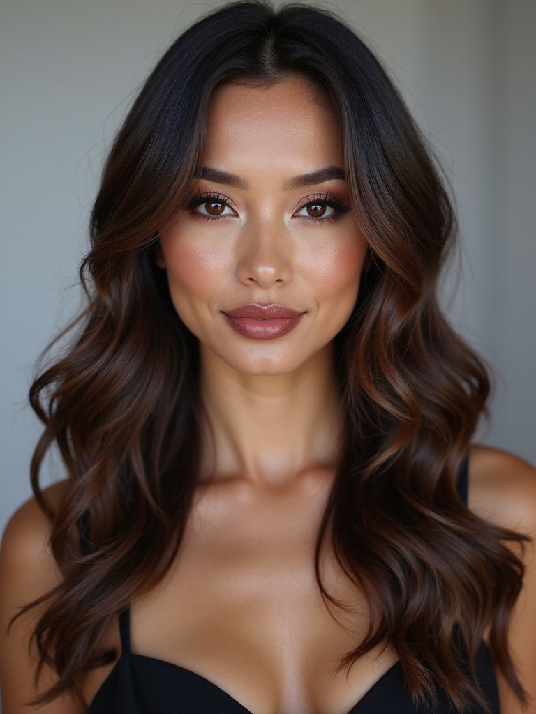 glossy low maintenance shadow roots