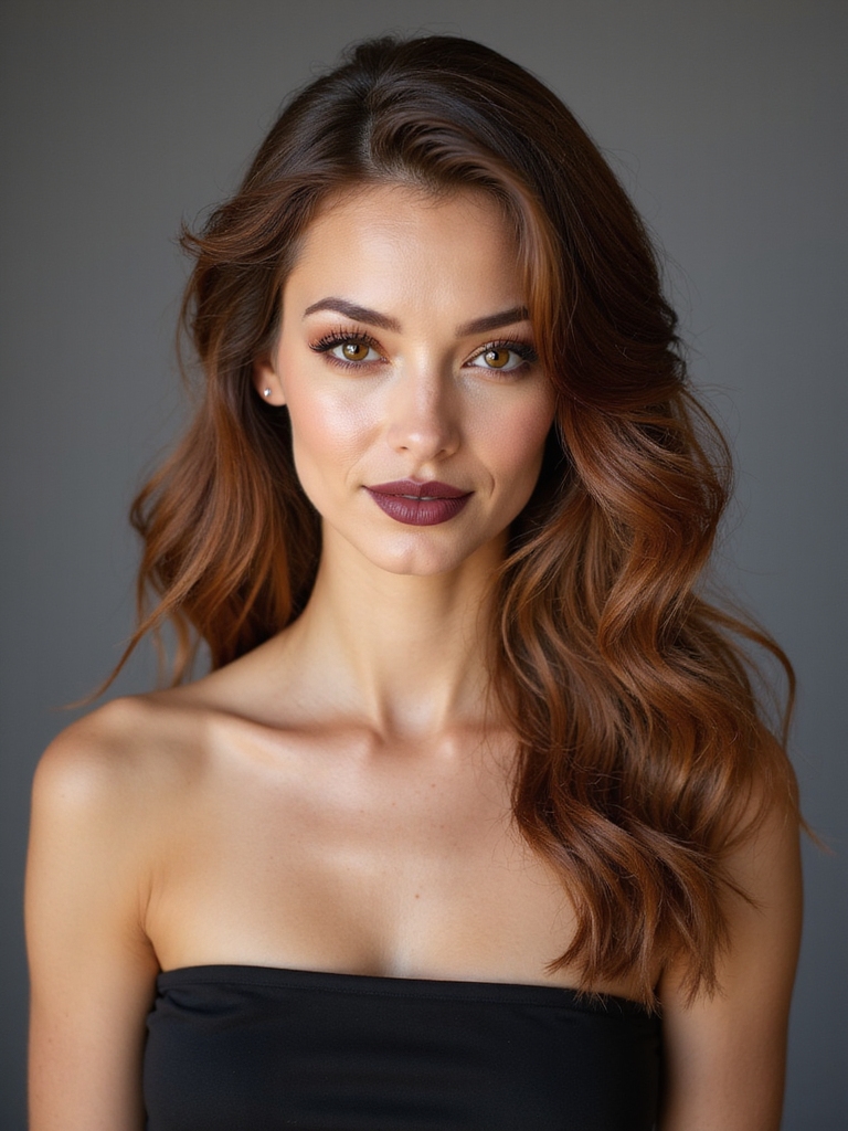 half up soft wave elegance