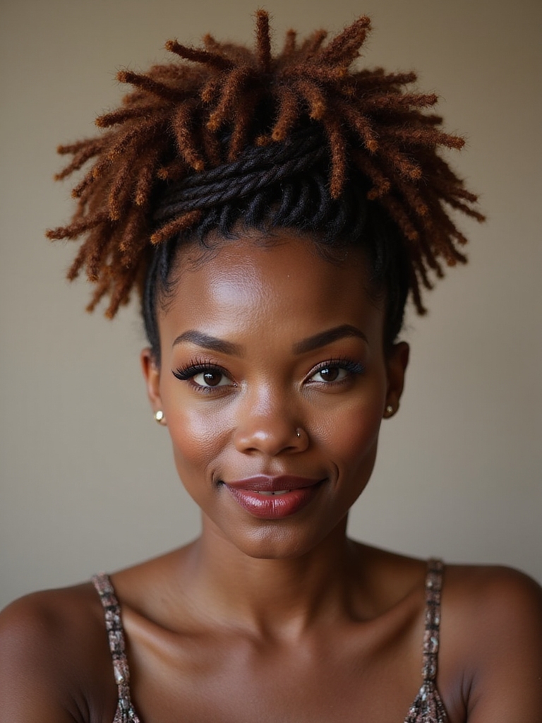 halo twisted crown with babyhairs