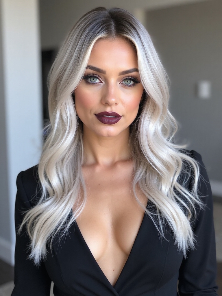 icy to warm blended blonde