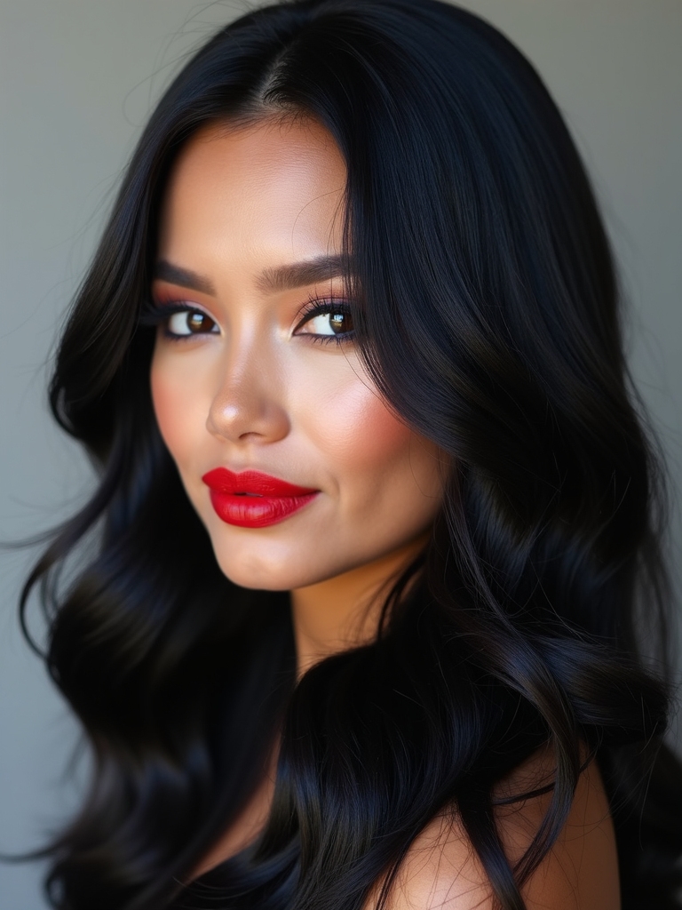 jet black glossy multi tonal depth