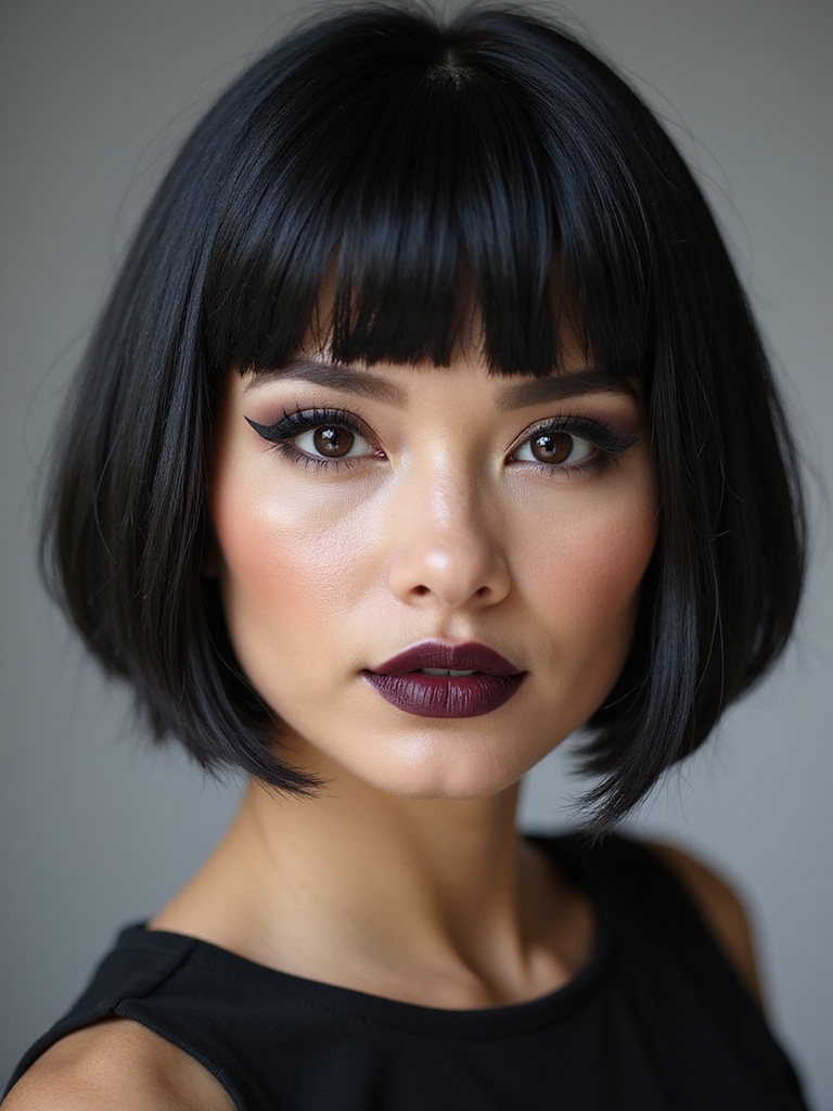 jet black glossy sleek finish