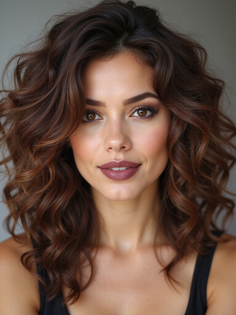 layered curls for bounce