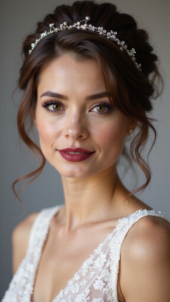 lifted twisted halo updo