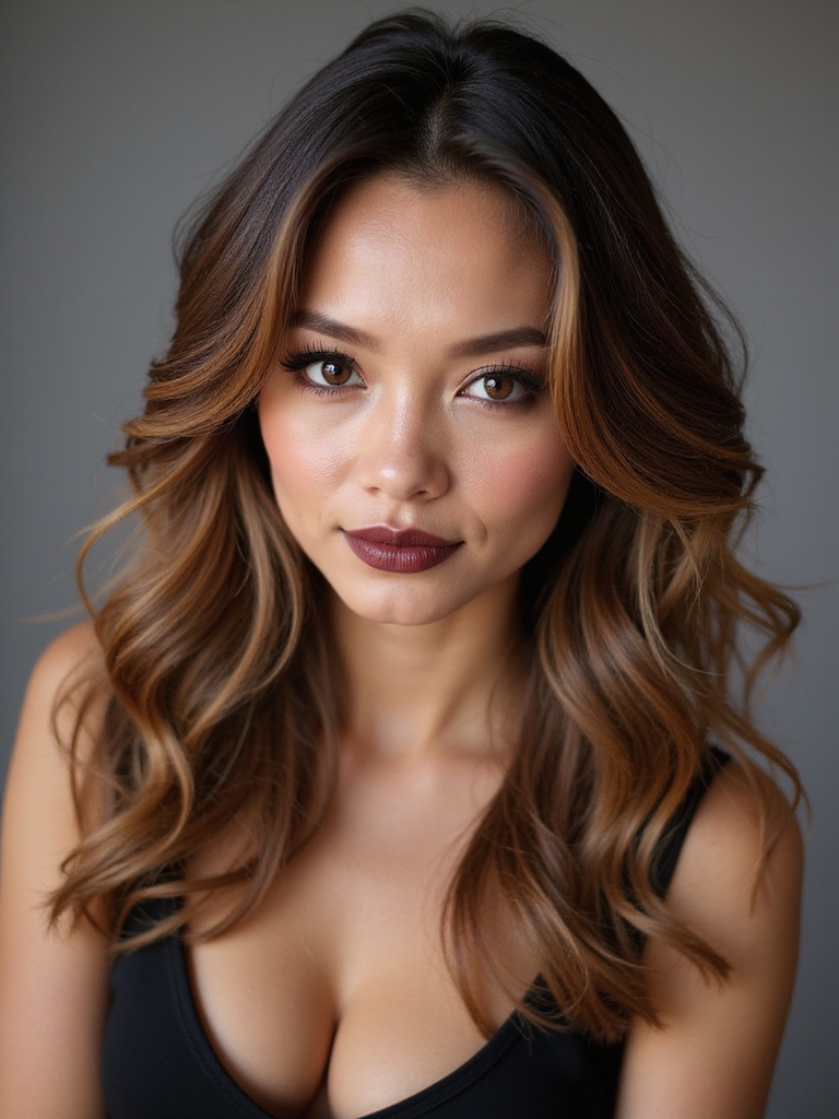 long layers with face framing