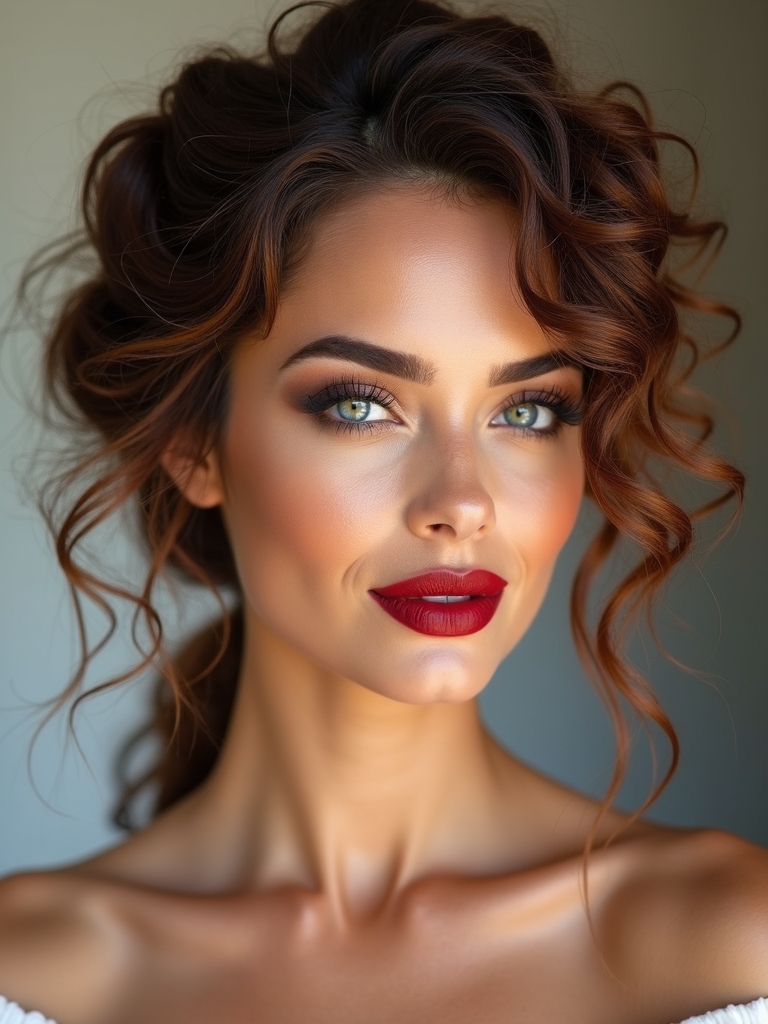 low twisted curly knot