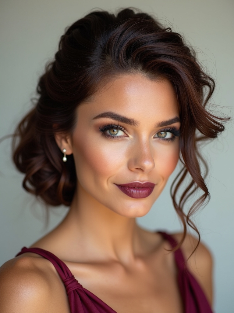 low wrapped romantic chignon