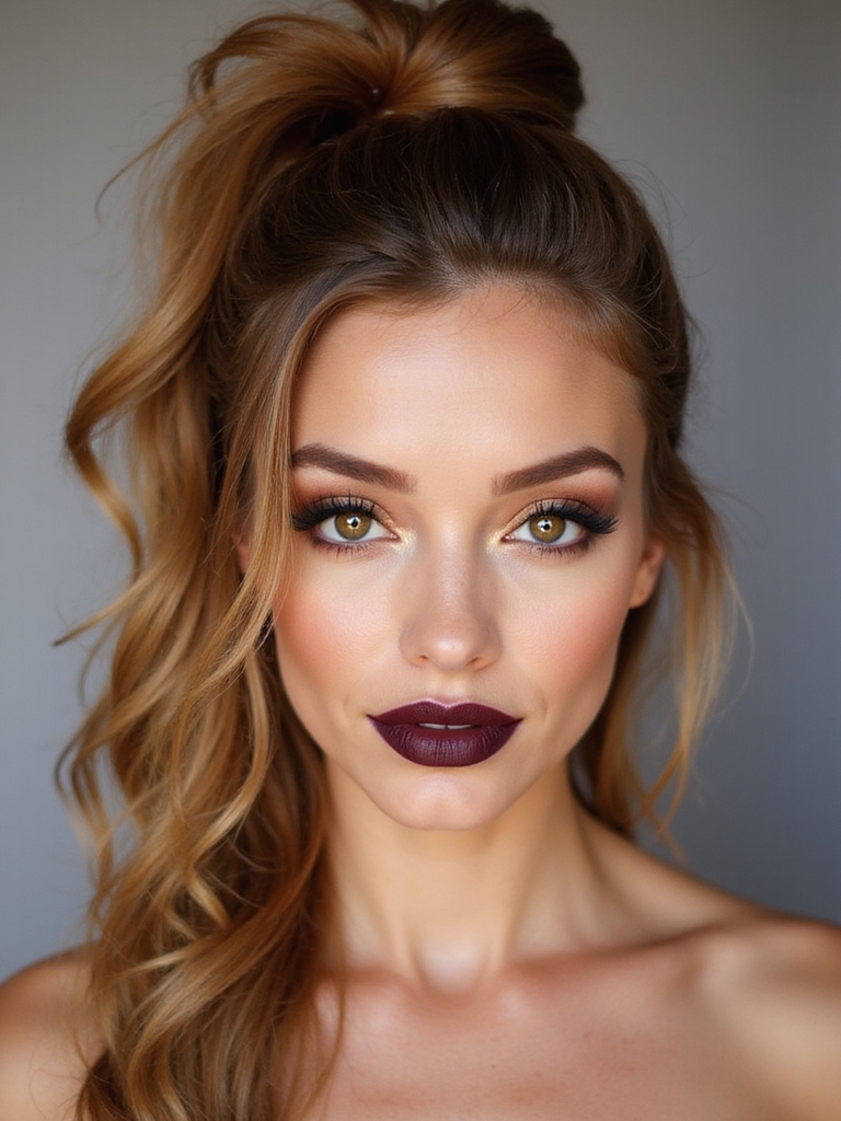 messy half up sculpting layers