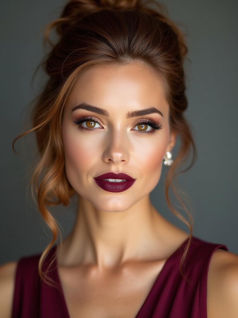 mid length half up perfection