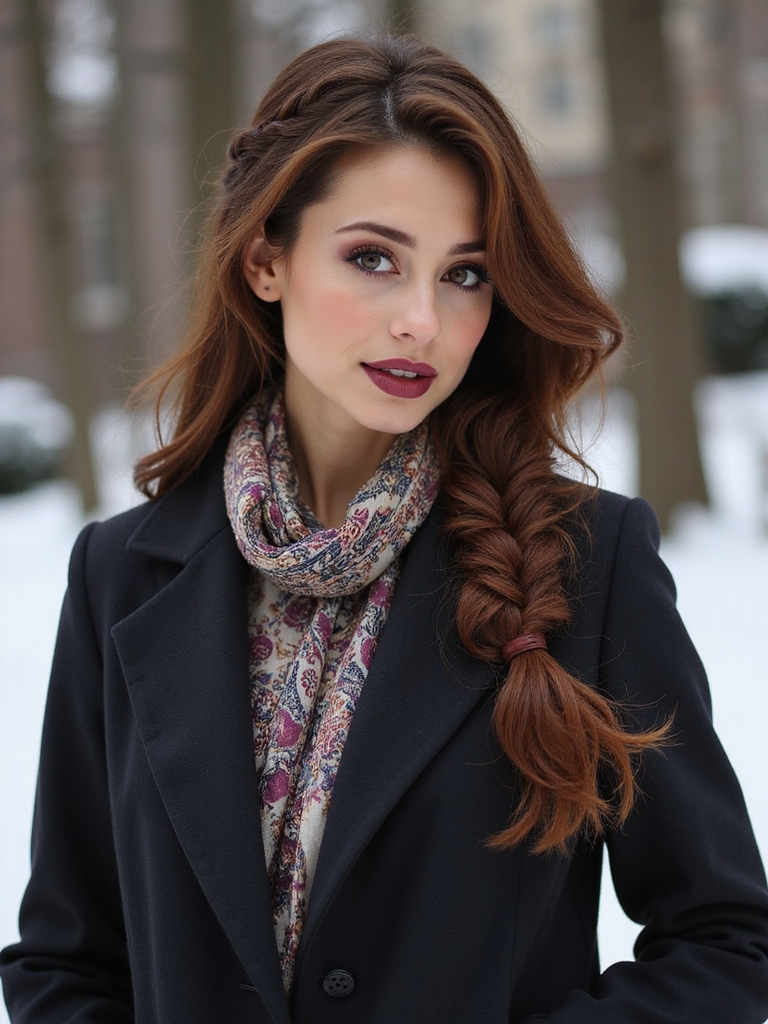 milkmaid braids with volume