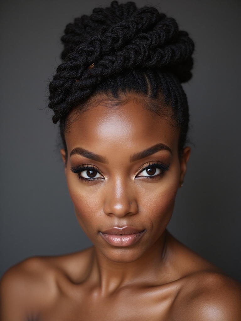 minimalist crochet updo elegance
