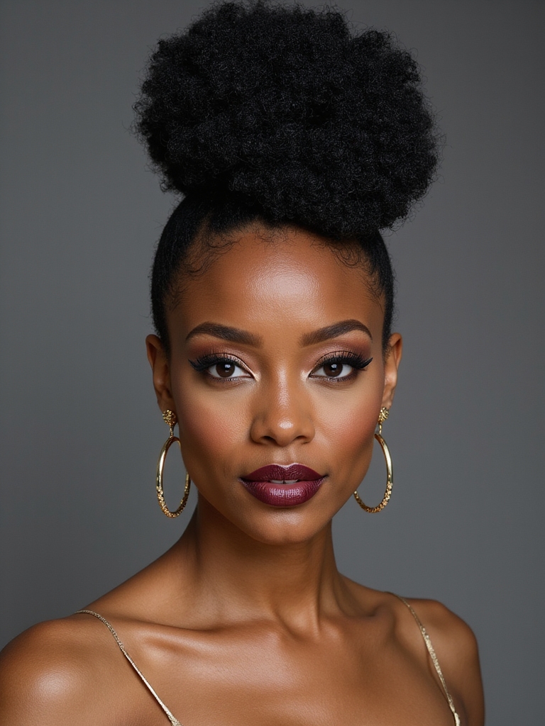 moisturized high puff sculpted edges
