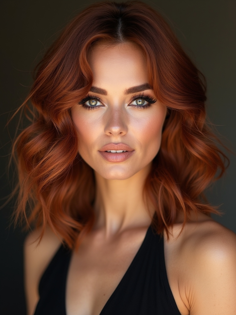 muted deep copper sheen