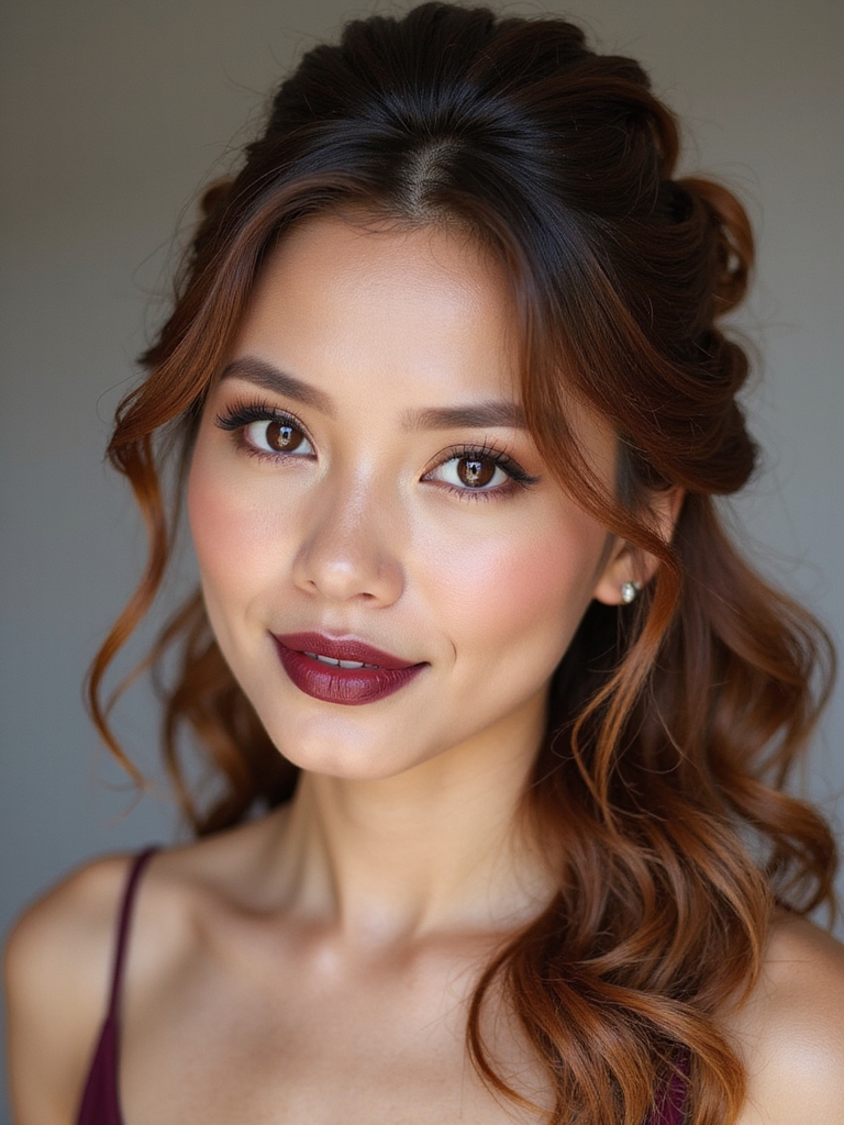 playful voluminous half bubble pony