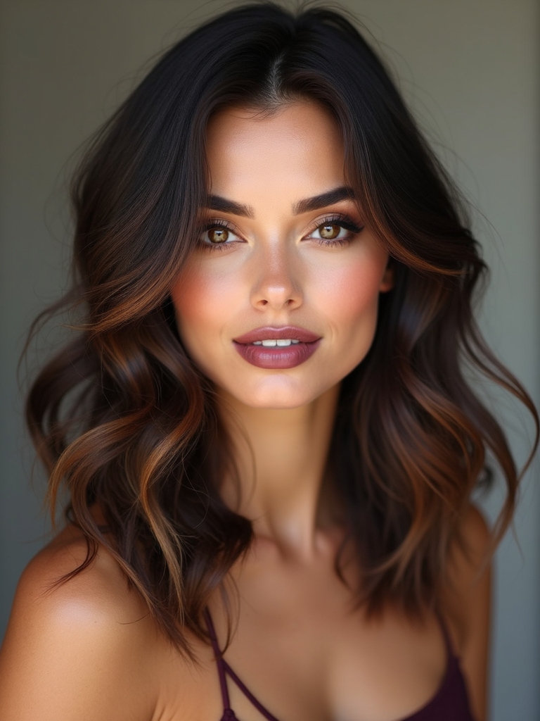 rich espresso with caramel highlights