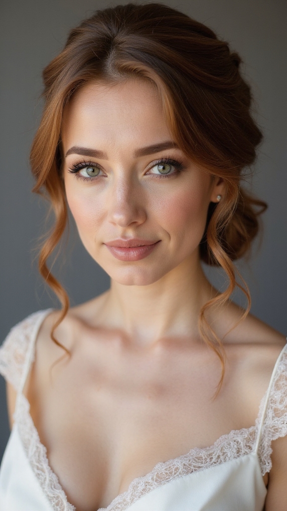 romantic soft low bun