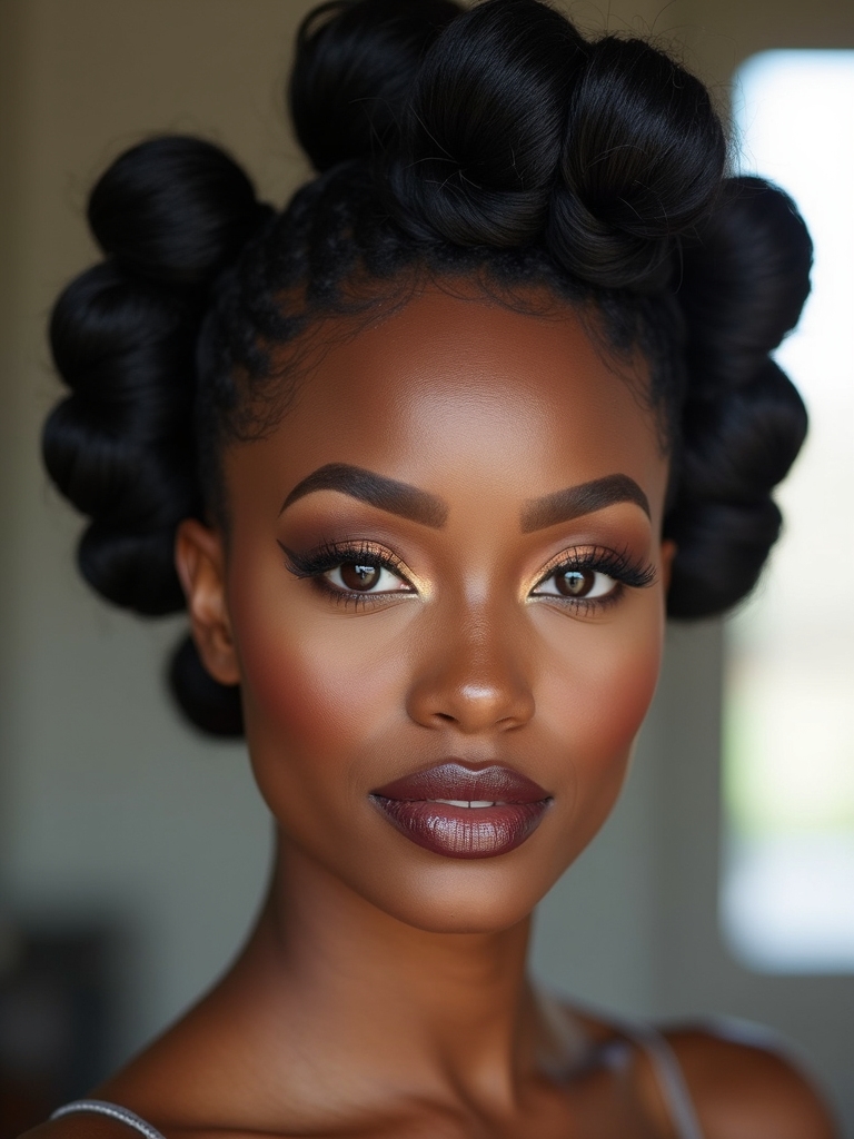 sculptural textured twisted fauxhawk