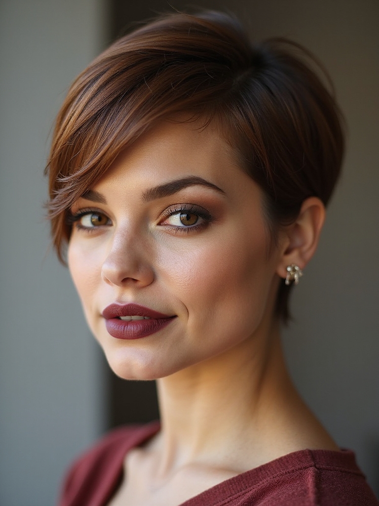short pixie with fringe