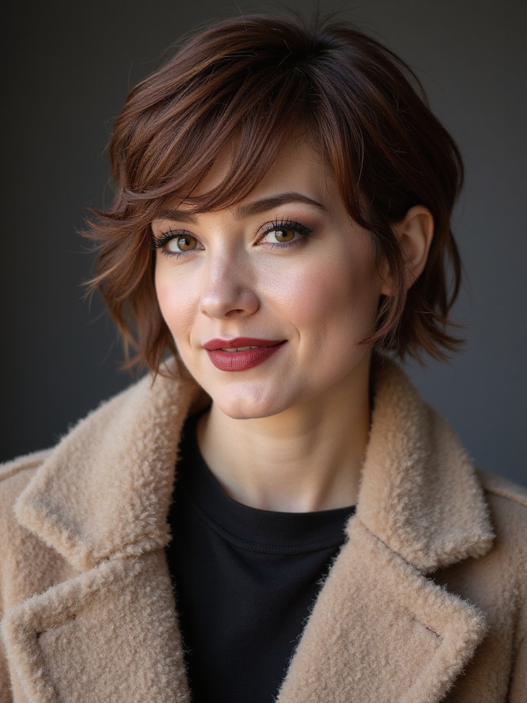 short textured pixie style
