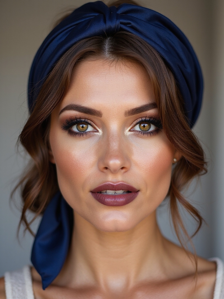 silk tied soft low bun