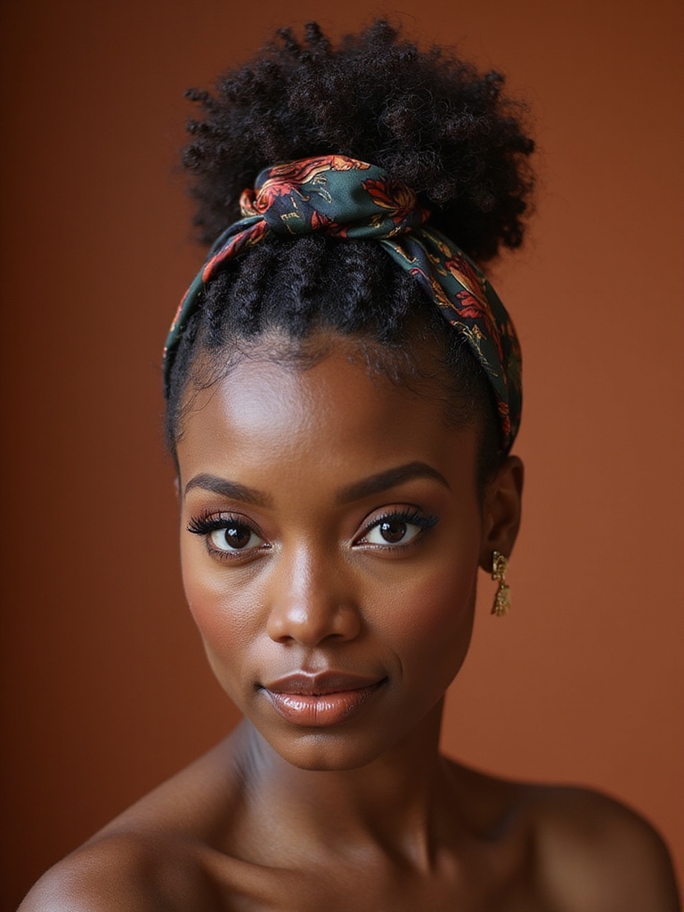 silk wrapped sleek low pony