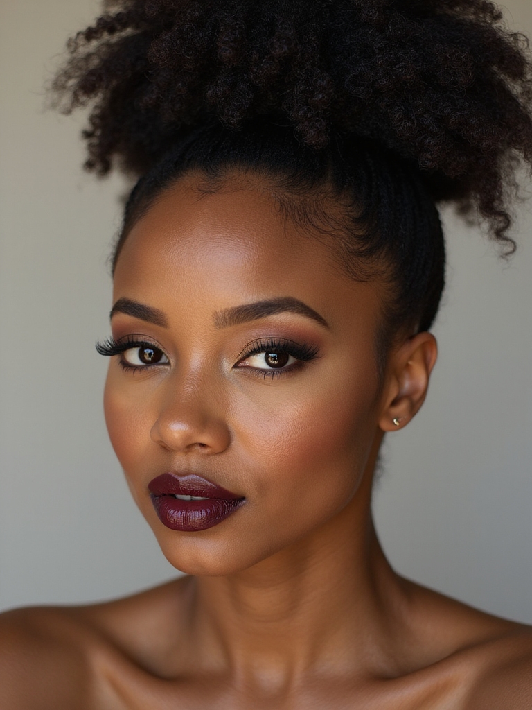 sleek cornrows voluminous crown