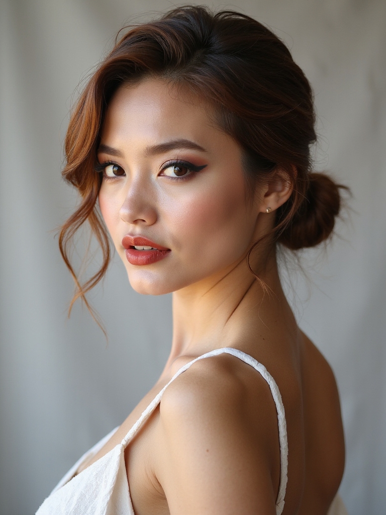sleek low bun tutorial
