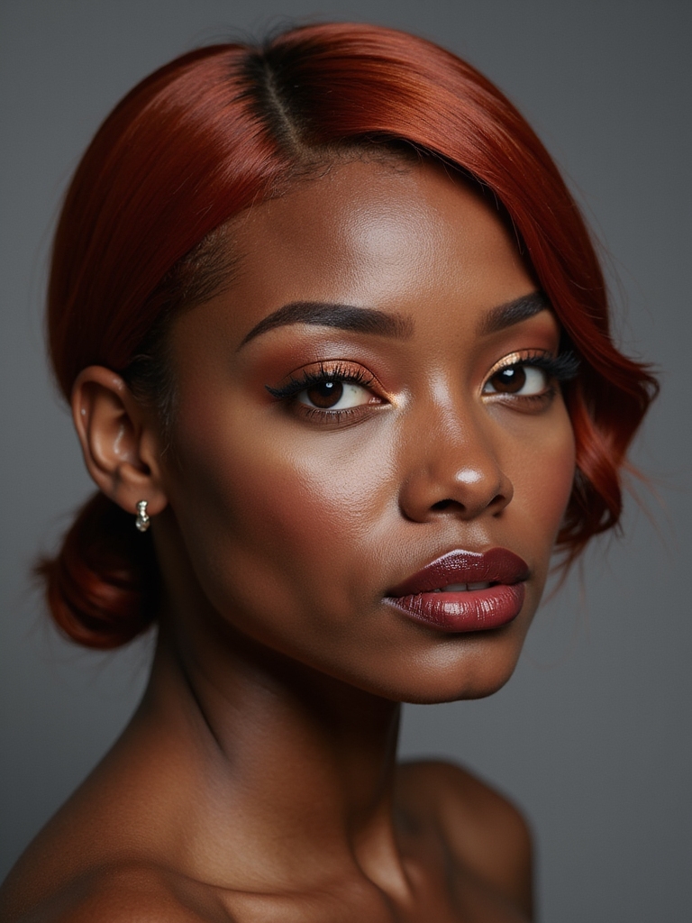 sleek low crimson knot