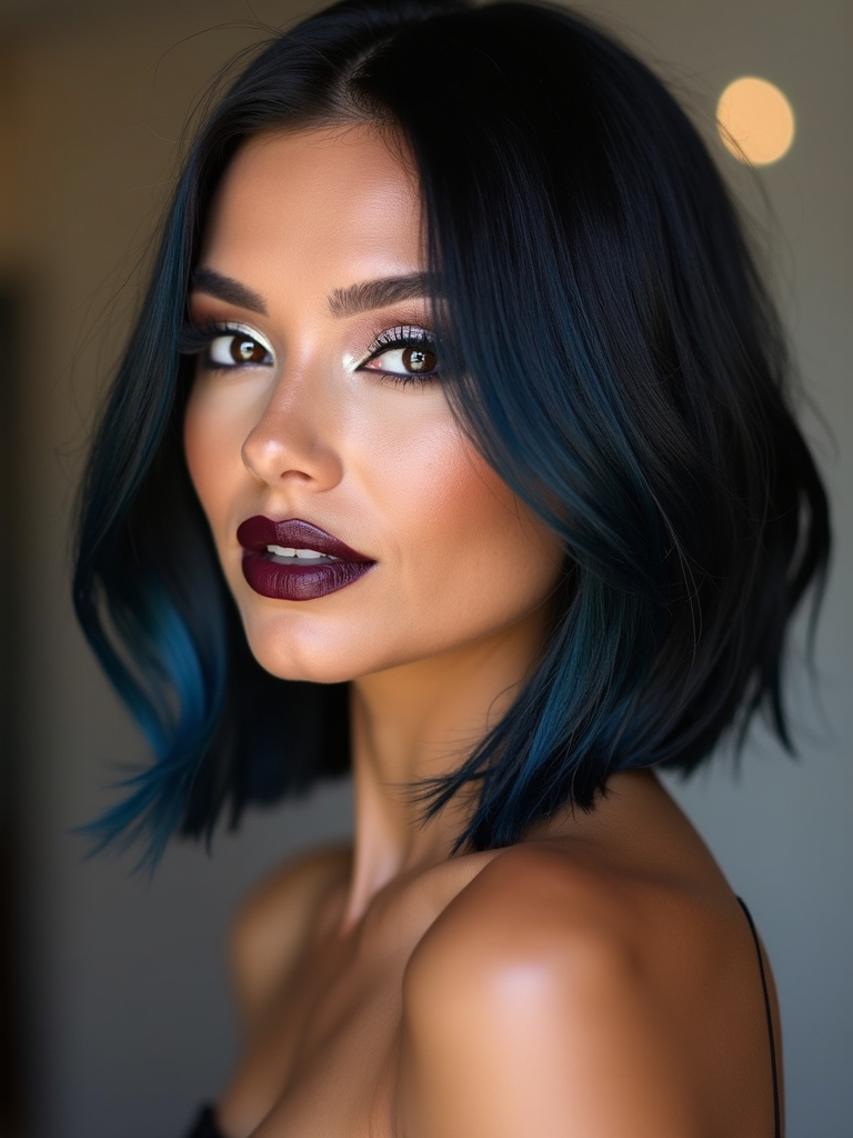 sleek low maintenance long bob