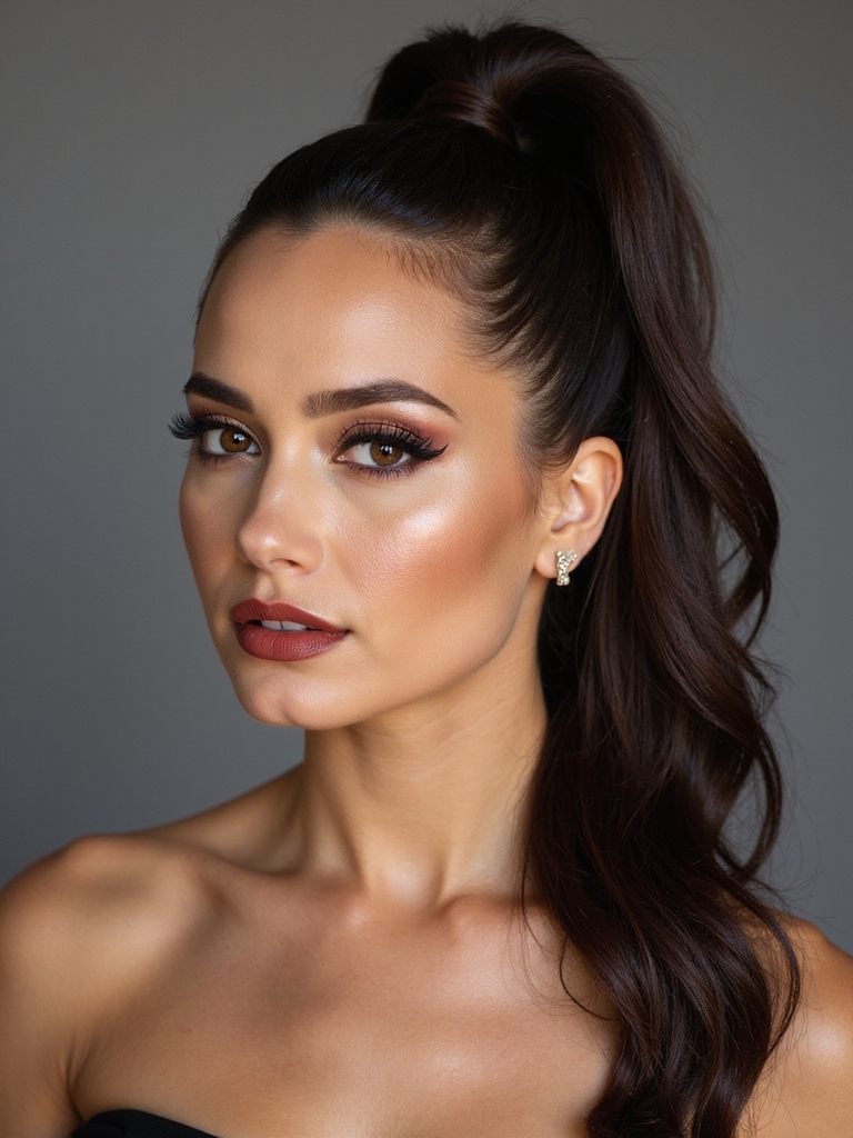 sleek mid crown twisted halfpony