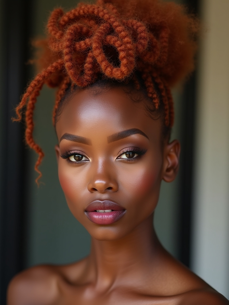 sleek twisted burnt sienna