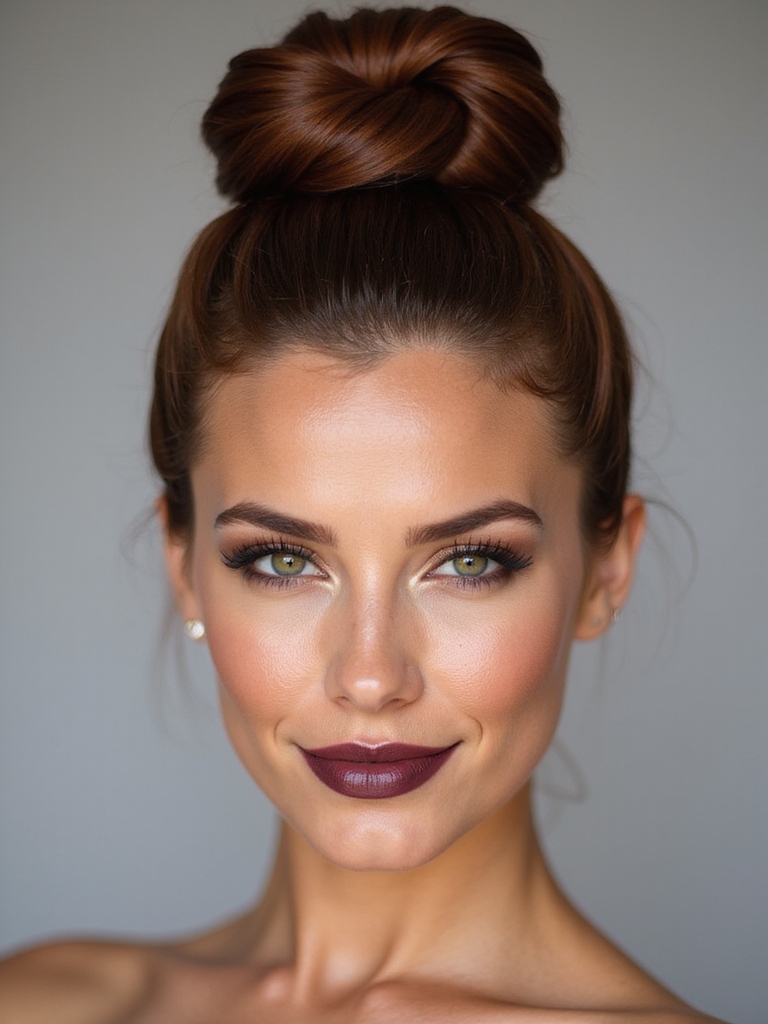 sleek twisted donut bun