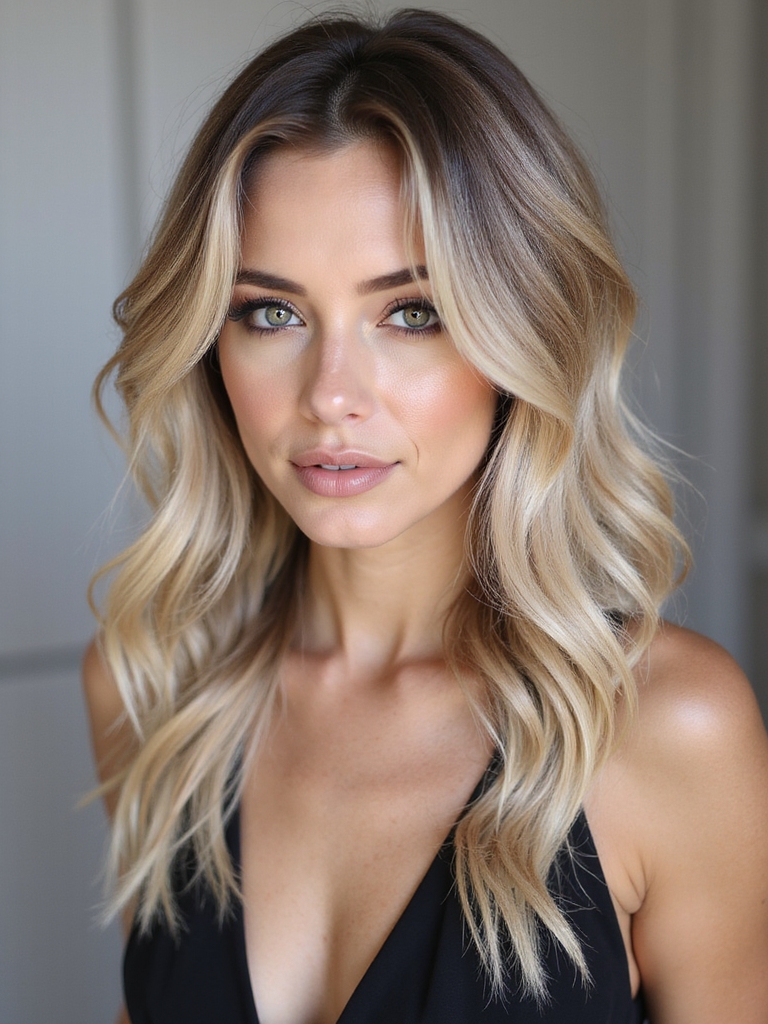 smoky root blonde grow out