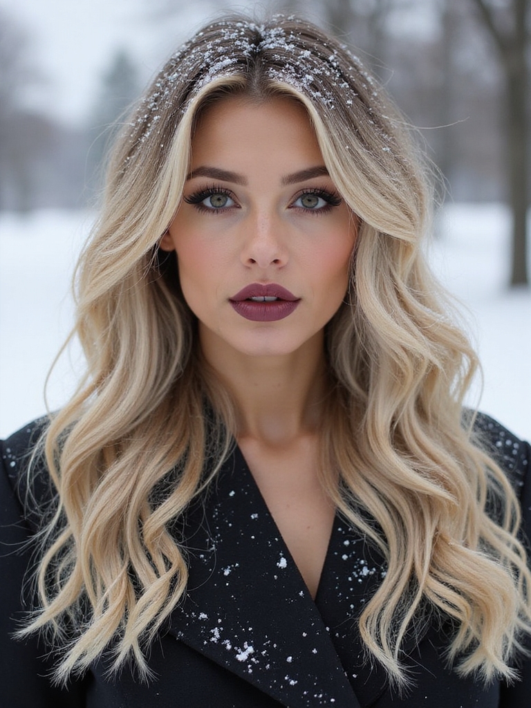 snowy cool toned low maintenance balayage