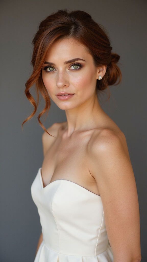 soft crown knot updo