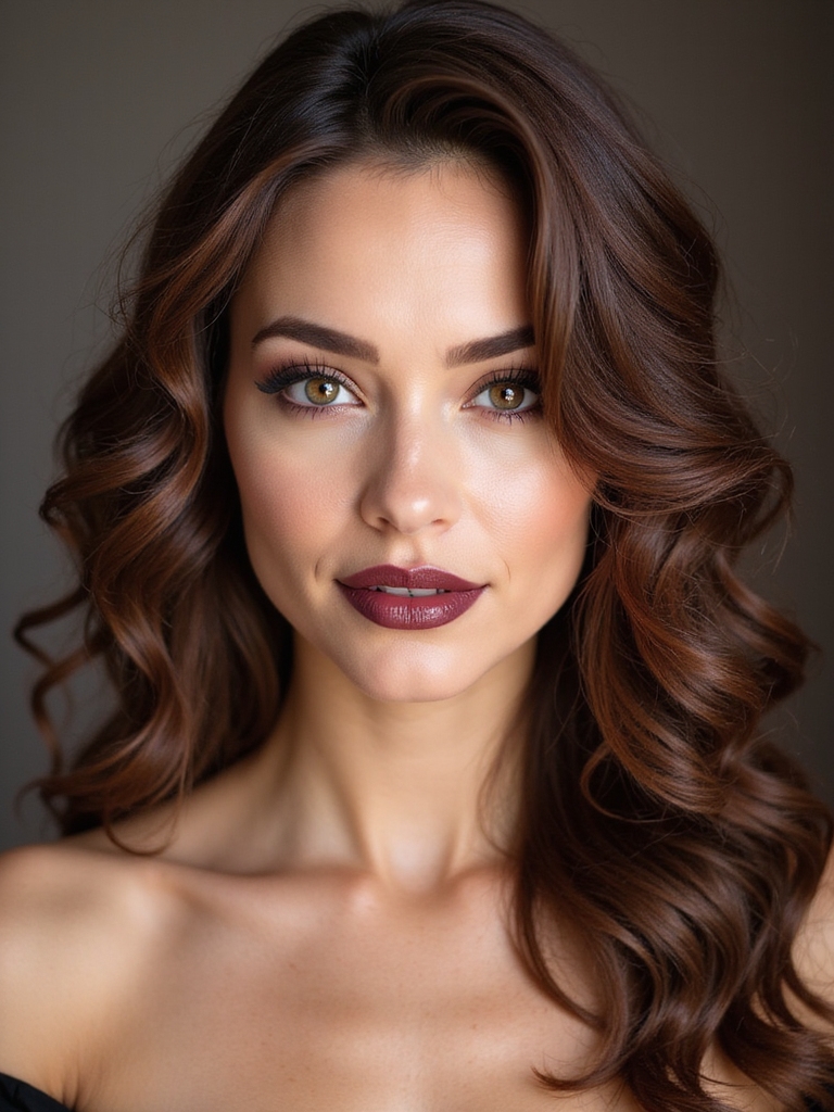 soft layered romantic curls
