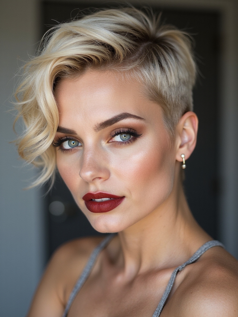 soft undercut frosted tips