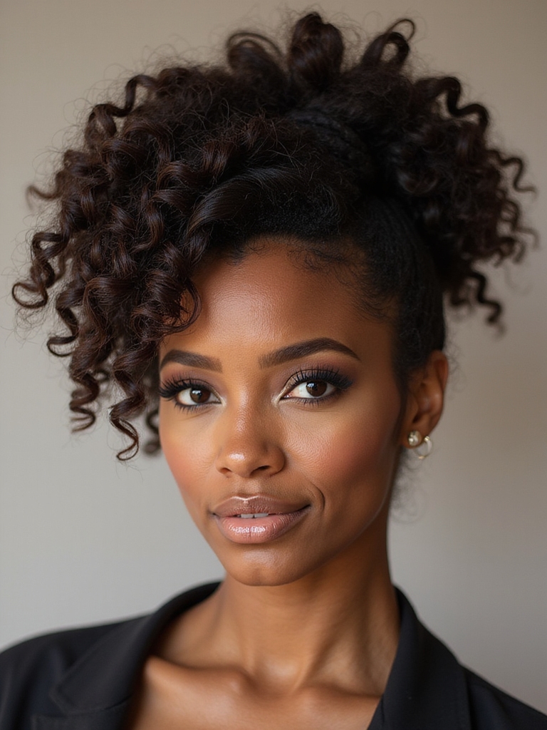 strategic bantu knot out updo