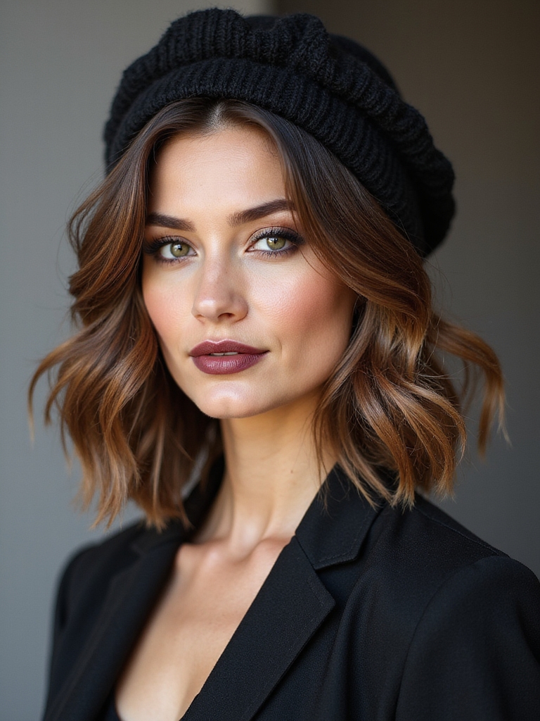 textured bob for beanies