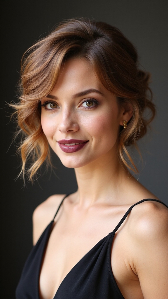 textured low romantic mini chignon
