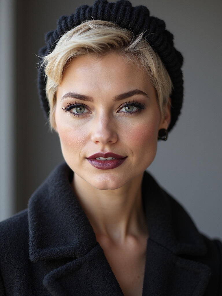 textured pixie fits beanies