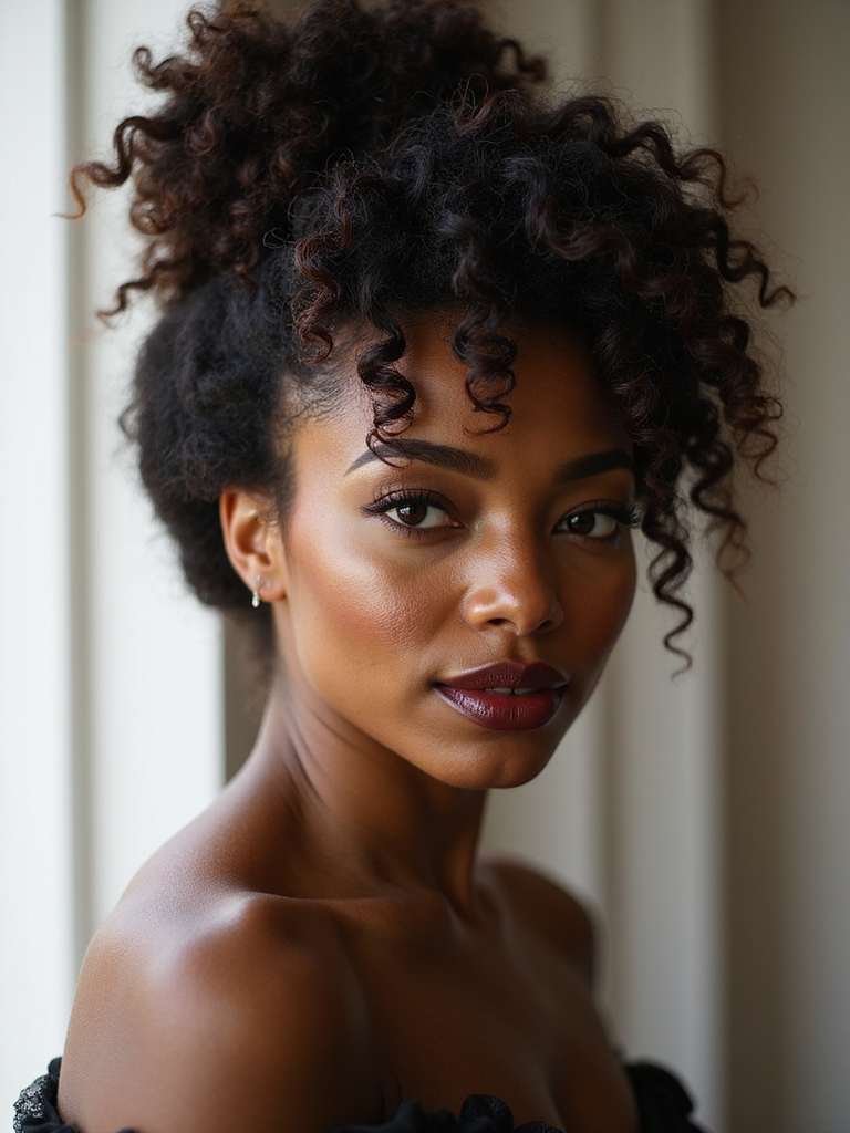 textured sculpted high knot