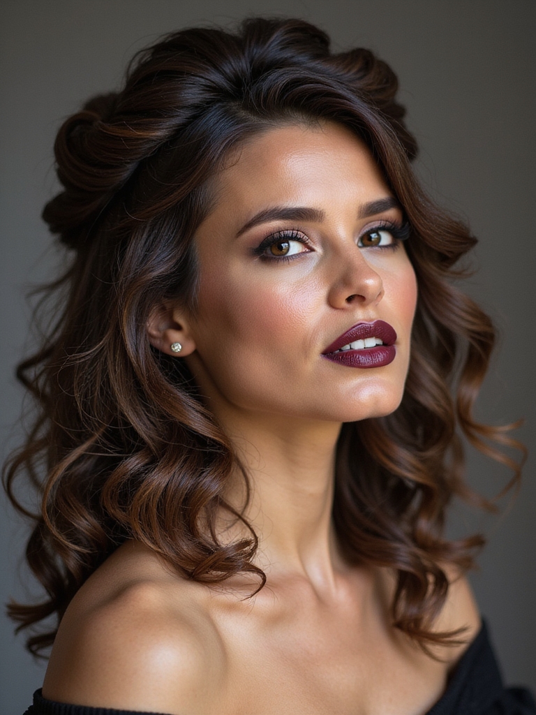 twisted crown half updo tutorial